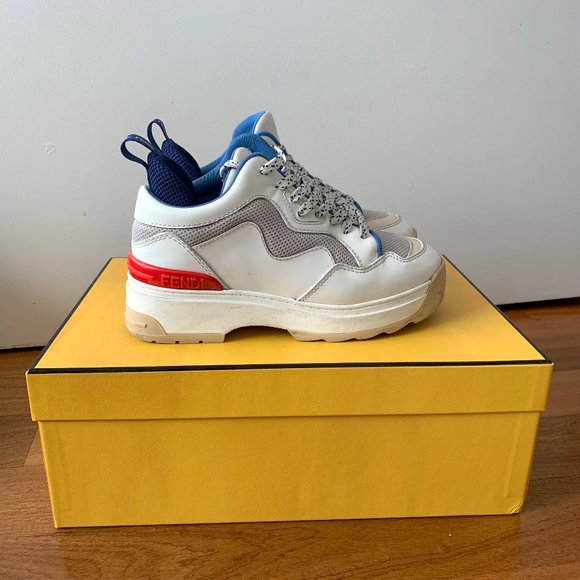 Fendi Colourblock Platform Sneakers US5.5 - Picture 1 of 7